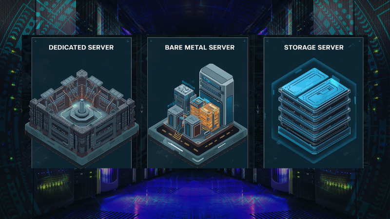 Comparing Dedicated, Bare Metal, and Storage Servers for Different Workloads